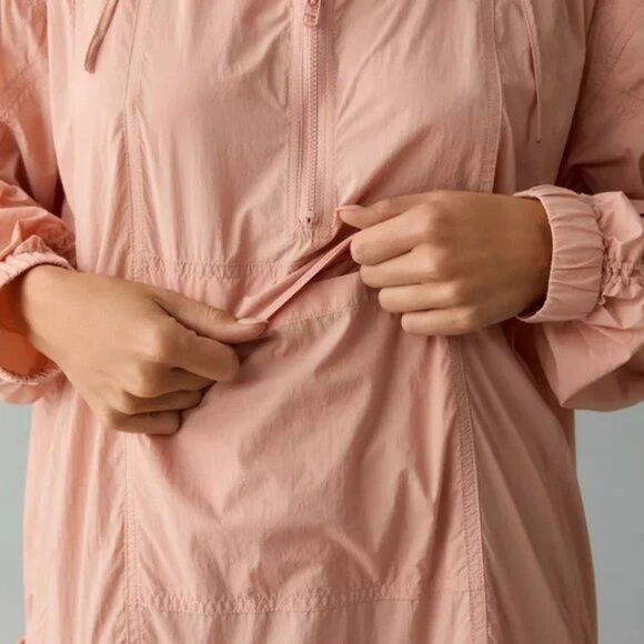 Daily Practice Ruffle Hem Half Zip Pullover Dress | ANTHROPOLOGIE - Picture 4 of 7